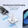 Зарядное устройство Baseus Wall Charger USB-C+USB Cube Fast Charger 20W Cluster White (P10111403213-00) фото 14