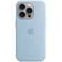 Чехол для iPhone Apple Silicone Case with MagSafe Light Blue (MWNM3) for iPhone 15 Pro