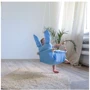 Тканевая детская качель подвесная Infancy™ Ушастик голубая: Тип подвесная качель