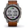 Смарт-часы Garmin Fenix 7X Sapphire Solar Titanium with Chestnut Leather Band (010-02541-19): Цвет ремешка коричневый