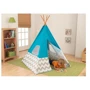 Игровой набор KidKraft Turquoise Teepee with Gray & White Chevron (00223): Производитель KidKraft