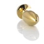 Анальная пробка с кристаллом Toyfa Metal Gold anal plug red gem