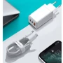 Зарядний пристрій Baseus Wall Charger GaN2 2xUSB-C+USB 65W White with USB-C Cable (CCGAN2P-B02): Сила струму 2.4А и более