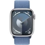 Apple Watch Series 9 41mm GPS Silver Aluminum Case with Winter Blue Sport Loop (MR923) : Экран OLED LTPO (яркость до 2000 нит) с технологиями Retina / защитное стекло Ion-X повышенной прочности