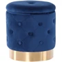 Пуф AMF Little Janett Blue / Golden Chrom (547493)