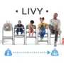 Стульчик для кормления с шезлонгом Kinderkraft Livy Calmee Aster Pink (KHLICA00PNK0000) фото 7