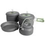 Набор посуды Bo-Camp Explorer XL 4 Pieces Hard Anodized Grey/Green (2200249) (DAS302116)