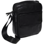 Чоловіча сумка через плече Borsa Leather чорна (K11031-black)