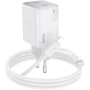 Зарядное устройство Hoco Wall Charger N42 Elogiado 2xUSB-C 45W White with USB-C Cable: Кабель в комплекте Lightning, USB-C