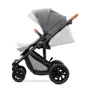 Універсальна коляска 2 в 1 Kinderkraft Prime Gray + MommyBag (KKWPRIMGRMB200): Матеріал коліс гума (надувні)
