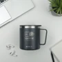 Термокухоль Kite Coffee ON 400 мл графіт (k22-379-01-2): Матеріал корпусу Сталь