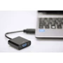 Адаптер Digitus Adapter HDMI to VGA Black (DA-70461): Цвет черный
