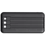 Универсальная мобильная батарея Proda PD P-98 10000 mAh со встроенными кабелями, Type-C, micro USB input, 2 USB output Black: Производитель Proda
