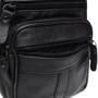 Мужская сумка через плечо Keizer черная (K18016-black): Тип ручки Со съемным ремнем, Плечевой ремень, Короткая ручка