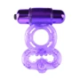 Эрекционное кольцо с вибрацией Infinity Super Ring Black, пурпурный