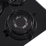 Варильна поверхня газова Pyramida PFG 450 S BLACK: Кількість конфорок 3