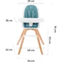 Стульчик для кормления Kinderkraft Tixi Turquoise (KKKTIXITRQ0000) фото 9