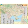 Україна туристична М1:150 000, (130х100), ламінована/планки. ІПТ
