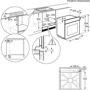 Духовой шкаф электрический Electrolux LOC6H71Z: Размеры 59.4 х 59.6 х 56.8 см