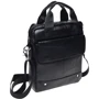 Мужская сумка планшет Borsa Leather черная (K18859-black): Материал Натуральная кожа