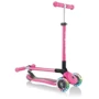 Самокат GLOBBER серии PRIMO FOLDABLE LIGHTS, розовый, колеса с подсветкой, до 50кг, 3+ (432-110-2): Материал колес полиуретан
