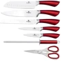 Набор кухонных ножей Berlinger Haus Metallic Line Burgundy Edition 8 предметов (BH 2043): Метериал лезвия Нержавеющая сталь