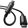 Кабель Baseus Cable USB-C to USB-C Tungsten Gold 240W 1m Black (CAWJ040001): Тип USB-C - USB-C