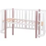 Кровать Babyroom Луна 120x60 набор 80x60 белый / капучино (680870)