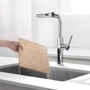 Смеситель для кухни Lefton Waterfall & Pull-Out Kitchen Faucet with Temperature Display-KF2209 Chrome фото 9