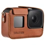 Кожаный чехол Telesin для GoPro HERO8 Black GP-PRC-L08B Коричневый