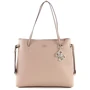 Женская сумка тоут Guess Digital Shopper бежево-розовая (HWVG6853240-DNU)