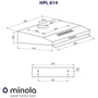 Вытяжка Minola HPL 614 WH: Тип воздухоочистителя Рециркуляция, Отвод