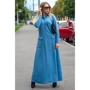 Платье FLFashion Амели ХПА 3122 46 голубое повседневное длинное макси