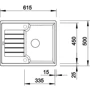 Blanco Zia 40S 516918 (антрацит): Количество чаш 1