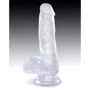 Фаллоимитатор Pipedream King Cock Clear 6" Cock with Balls (PD575220)