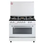 Газова плита Fresh N90 G5 / 01 (60x90) (білий / нержавіюча сталь)