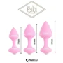 Набор силиконовых анальных пробок FeelzToys - Bibi Butt Plug Set 3 pcs Pink