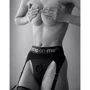 Труси для страпону з підв'язками для панчох Strap-On-Me REBEL HARNESS - XS