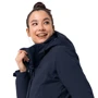 Пуховик Jack Wolfskin Cold Bay Coat W 1113031-1910 40 темно-синий зимний с капюшоном длинный: Вид Пуховики