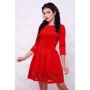 Платье FashionUp PL-1522D 48 красное повседневное до середины бедра