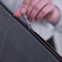 Сумка для ноутбука INCARNE Handmade New Zipper Gray for Laptop: Колір сірий