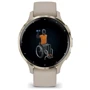 Смарт-часы Garmin Venu 3S Soft Gold Stainless Steel Bezel with French Grey Case and Silicone Band (010-02785-02): Особенности Бесконтактная оплата, Водонепроницаемые, Встроенный микрофон, Динамик (громкая связь), Функция звонка, С большой автономностью, Компас