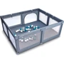 Манеж BabyGO Playpark с 48 шариками серый (7701)