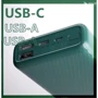 Внешний аккумулятор Xiaomi ZMi Power Bank 10000mAh Mini 22.5W Green (QB817): Емкость батареи, мАч 10000