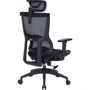 Офісне крісло Officepro Elegant OC660-B-B-B: Матеріал оббивки З сіткою, Тканина