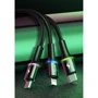 Кабель Baseus USB Cable to Lightning/microUSB/USB-C Halo Data 1.2m Black (CAMLT-HA01) фото 8