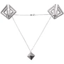 Зажимы для сосков с тяжелой подвеской LOCKINK Adjustable Nipple Clamps with Heavy Pendant - Grey