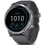 Смарт-часы Garmin Vivoactive 4 Silver Stainless Steel Bezel with Shadow Gray Case and Silicone Band (010-02174-03)