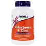 Now Foods Elderberry And Zinc Черная бузина и цинк с малиновым вкусом 30 леденцов