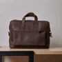 INCARNE Handmade Leather Laptop bag Biz Brown for MacBook 15-16": Материал Кожа